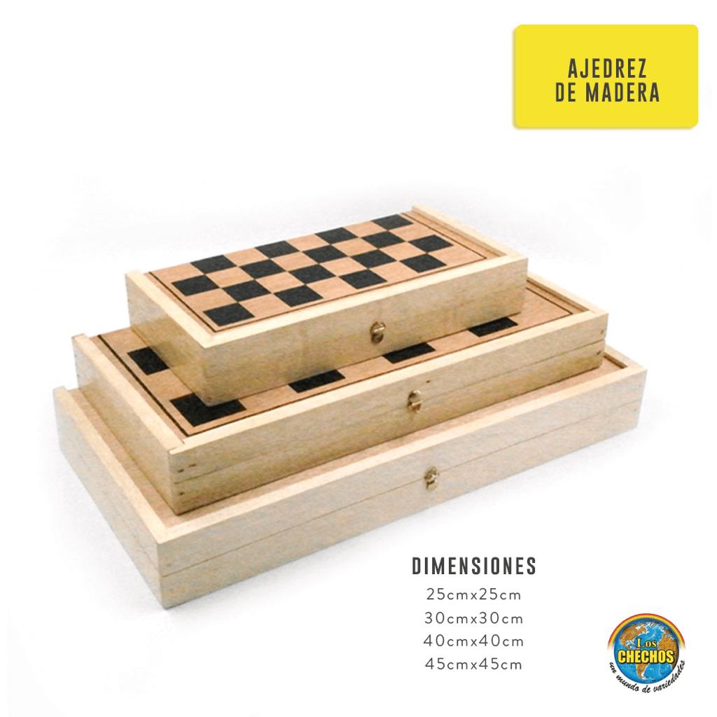 ajedrez de madera